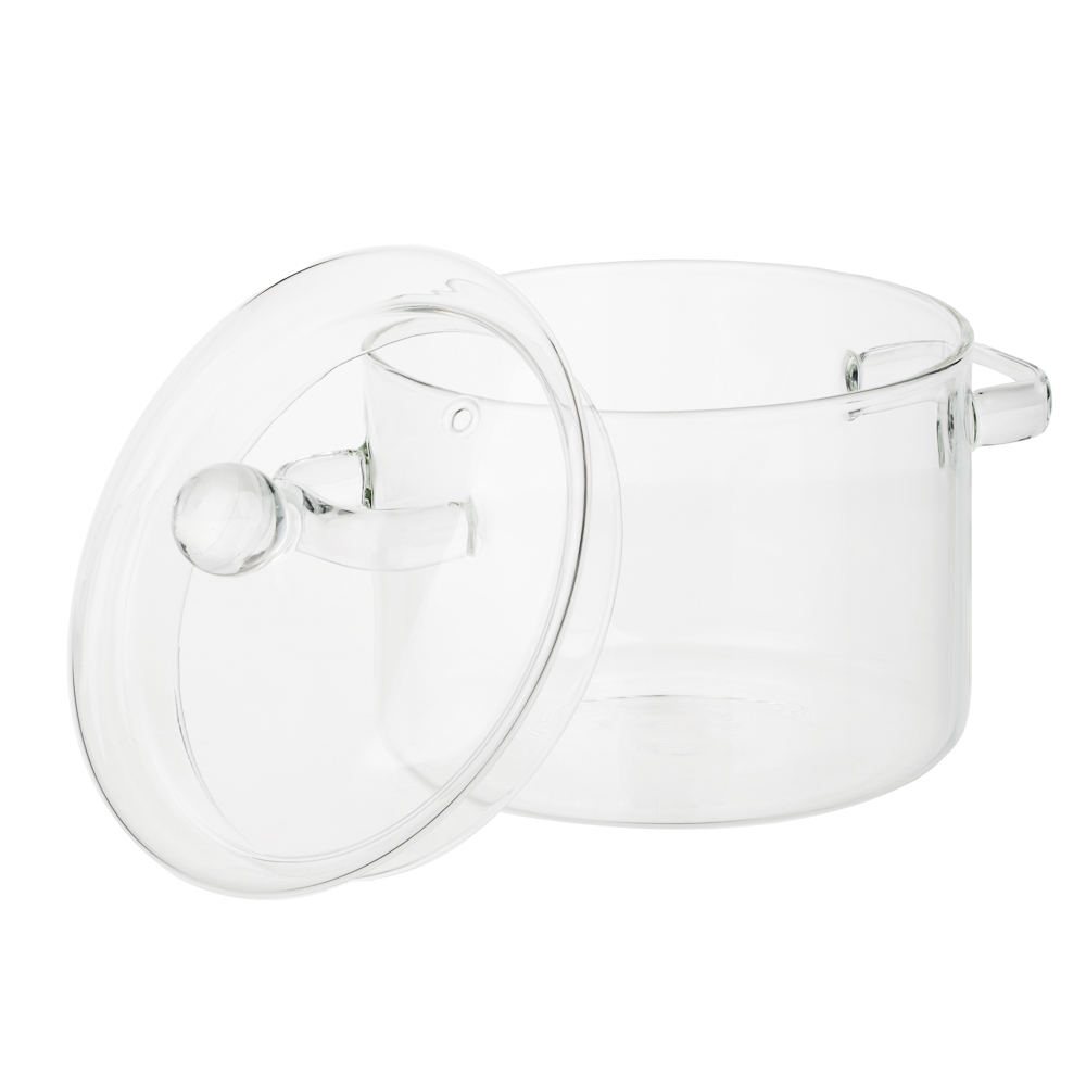 SATOSHI Кастрюля стеклянная, жаропрочное стекло, 1,5л - #4