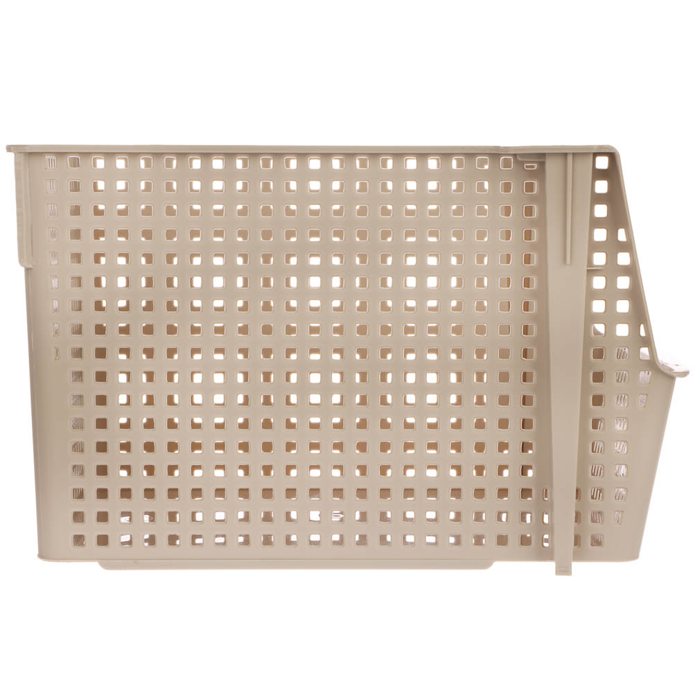 Корзинка для хранения Лофт10л штабелируемая серый, латте - #4