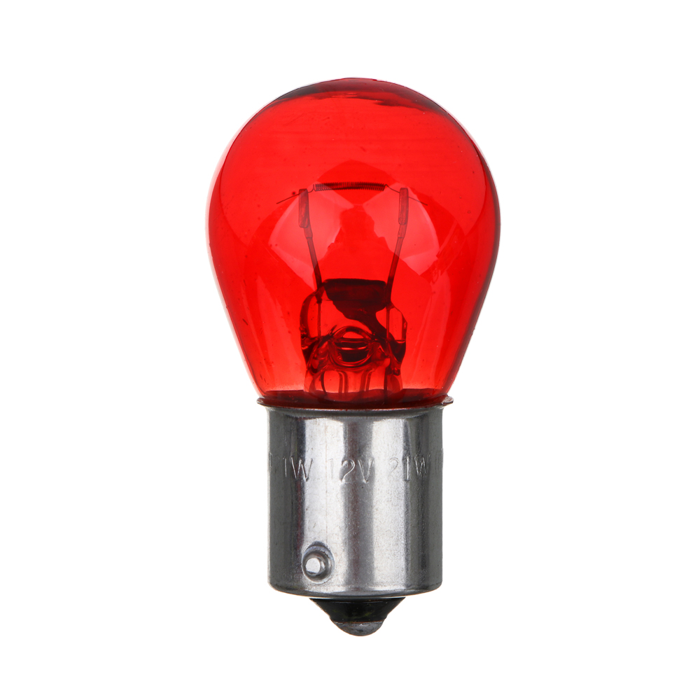 NG Лампа накаливания 12V, P21W(BA15S) красный, BOX (10 шт.) - #2