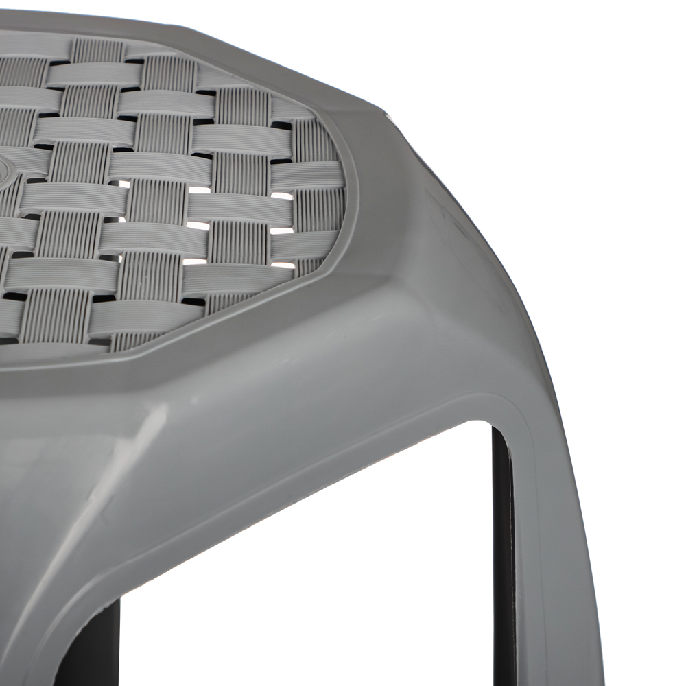 Табурет 35,5х35,5х46см, пластик, серый - #4