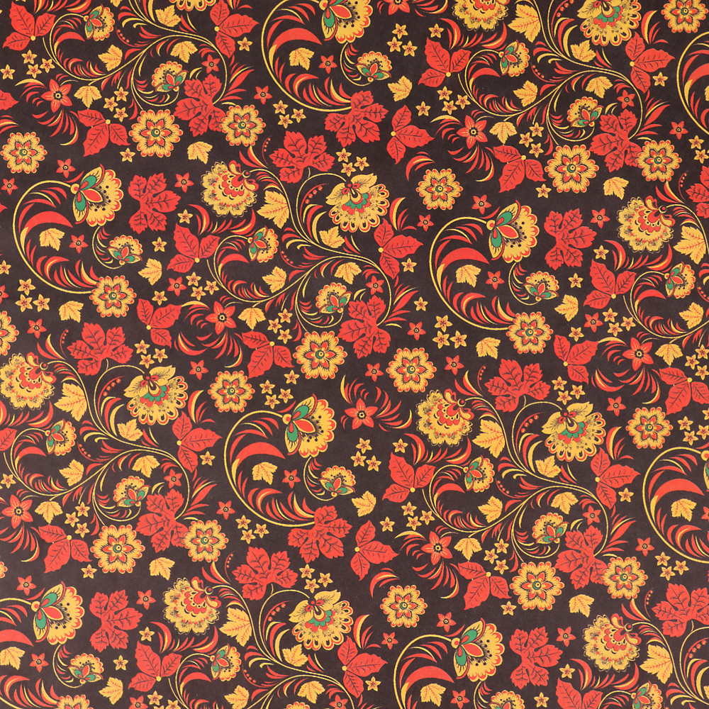 Бумага упаковочная, 70х100см, 70 гр, 10 дизайнов, арт 1 - #2