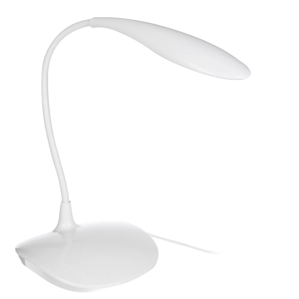 FORZA Лампа настольная, 14 LED, питание USB, кабель 1.5м, 600Lux, белая, пластик - #1
