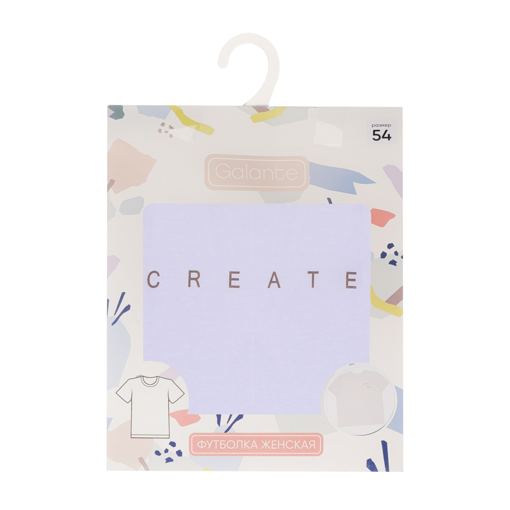 Футболка женская с принтом, р. 48-52, 100% хлопок - #7