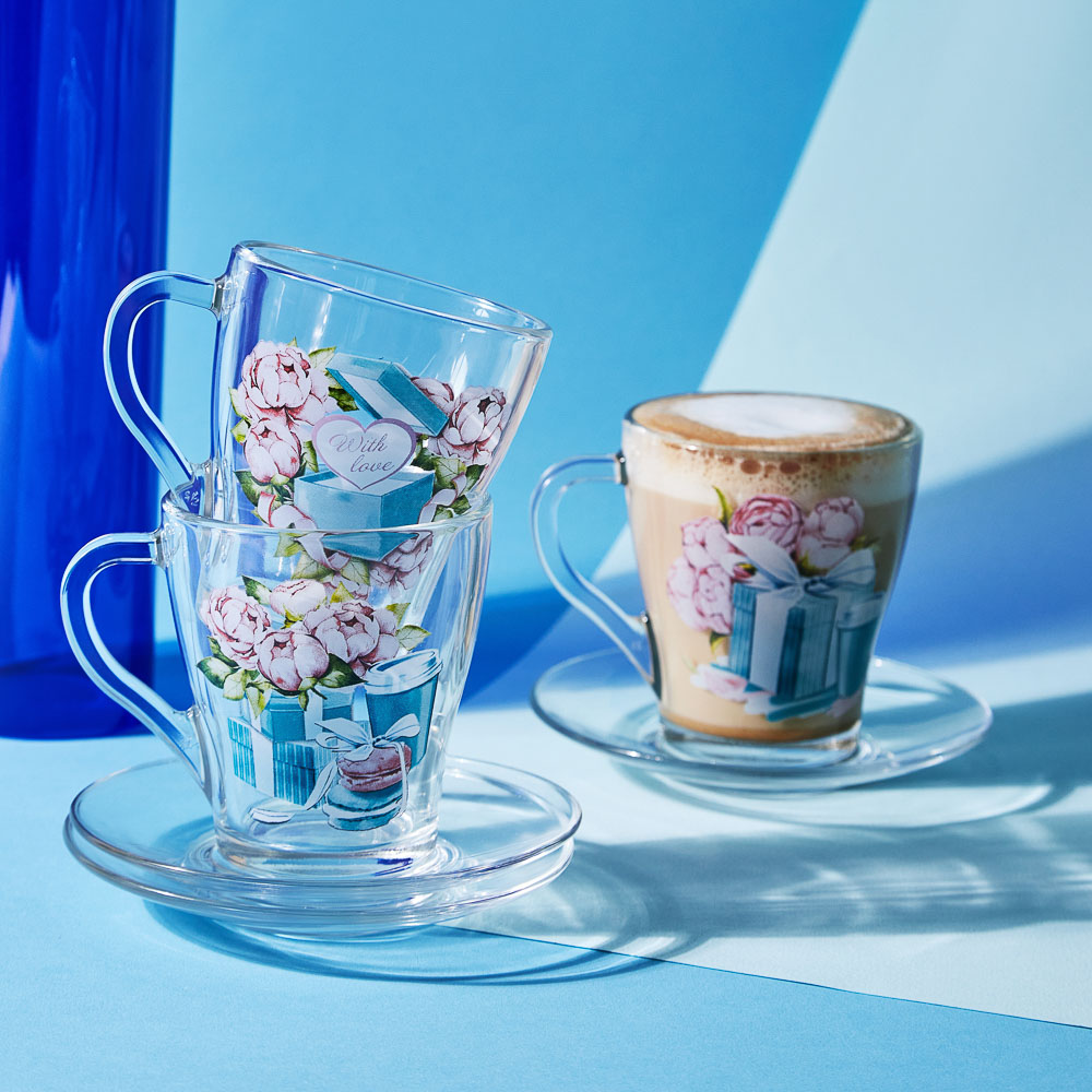 ОСЗ Чайная пара, стекло, Грация, деколь Модные штучки, 3 дизайна - #8