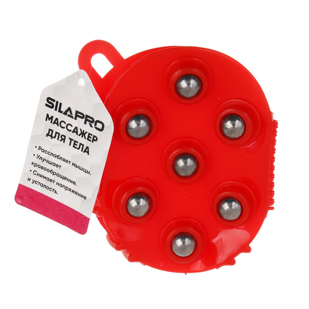 SILAPRO Массажер для тела, ПВХ, пластик, металл 13,5х9,5см, 2 цвета - #3