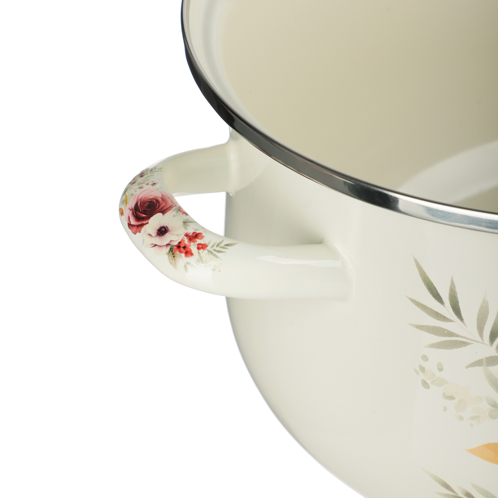 Кастрюля эмалированная VETTA Лаура, 24см, 5л, индукция - #3