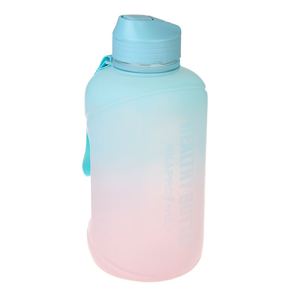 SILAPRO MAX Бутылка спортивная с замком, EGGSHELL BLUE-LOTUS ,2л, PETG - #2