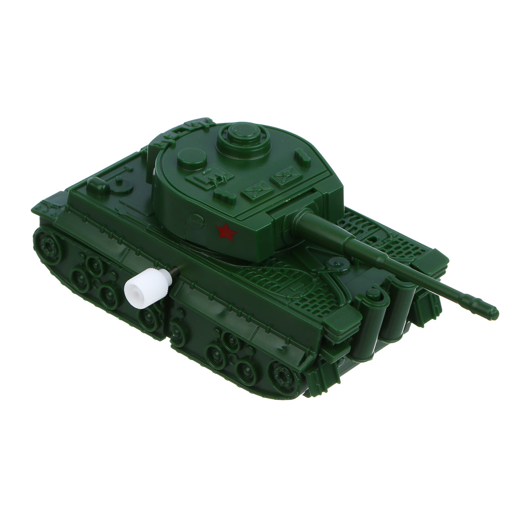 ИГРОЛЕНД Танк с заводным механизмом "Военная операция", крутится башня, ABS, 9,5х4,5х5 см, 3 диз - #1