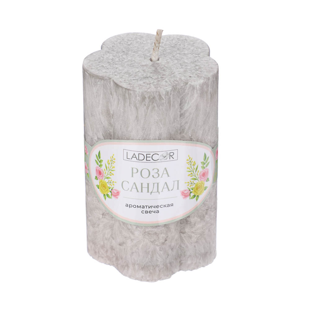 LADECOR Свеча столбик в форме цветка, парафин, 5x7,5 см, 6 цветов - #6