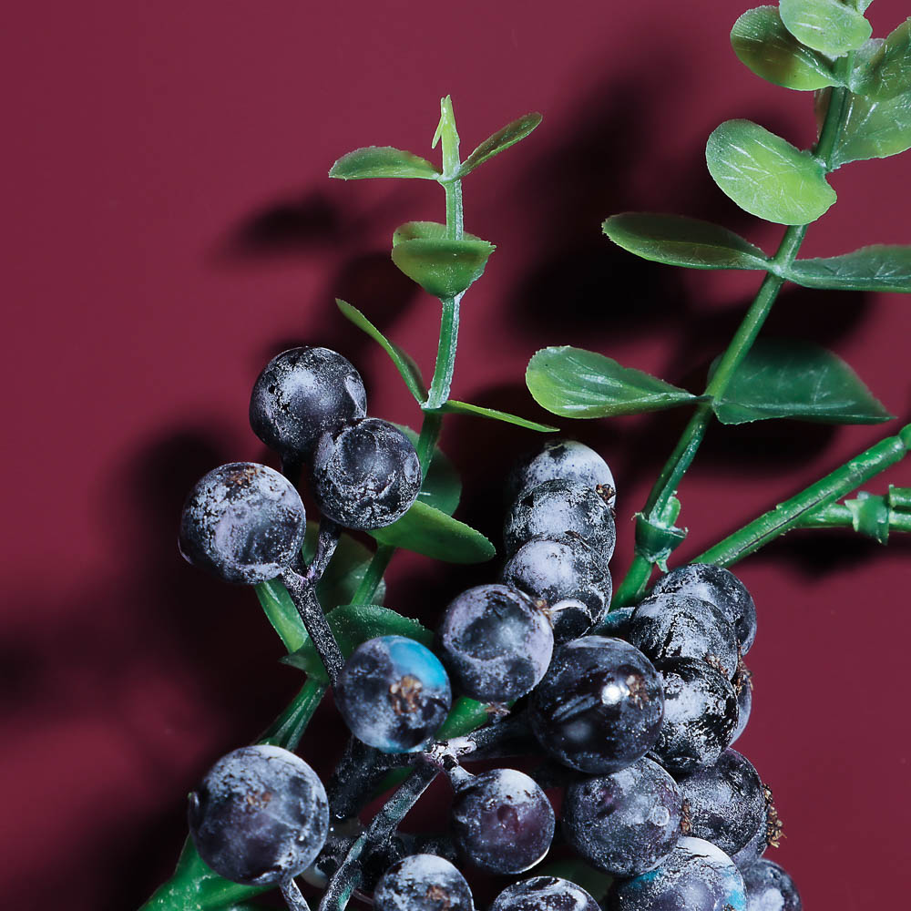 LADECOR Ветка с ягодами искусственная, 34 см, пластик, ткань - #20