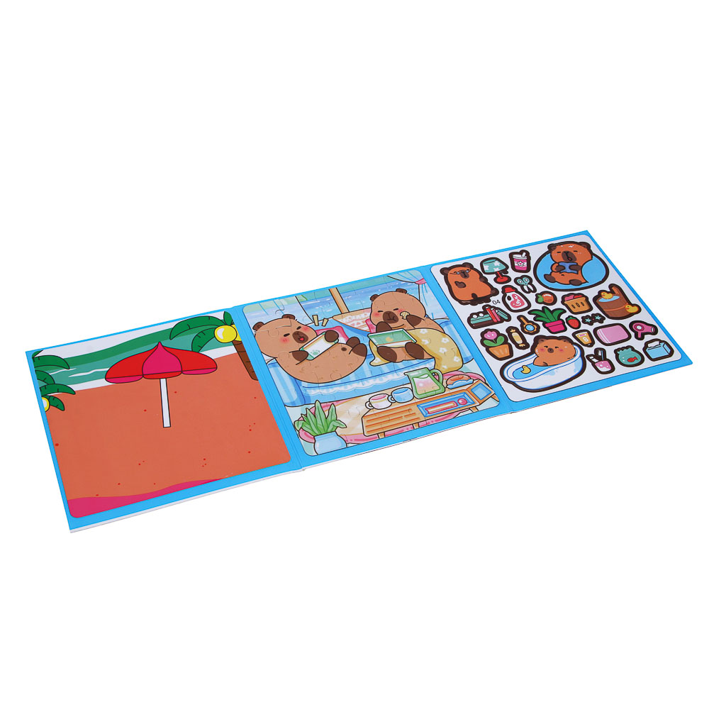 ХОББИХИТ Аппликация магнитная "Капибара", бумага, винил, 15,5х15,5см, 4 дизайна - #4