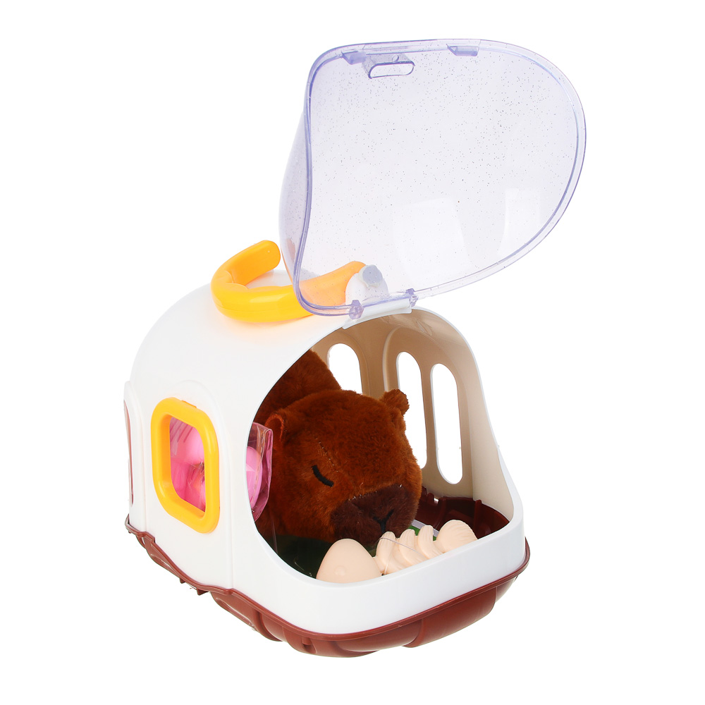 ИГРОЛЕНД Питомец интерактивный в переноске, 2хАА, ABS, полиэстер, 17,5х24х22 см - #3