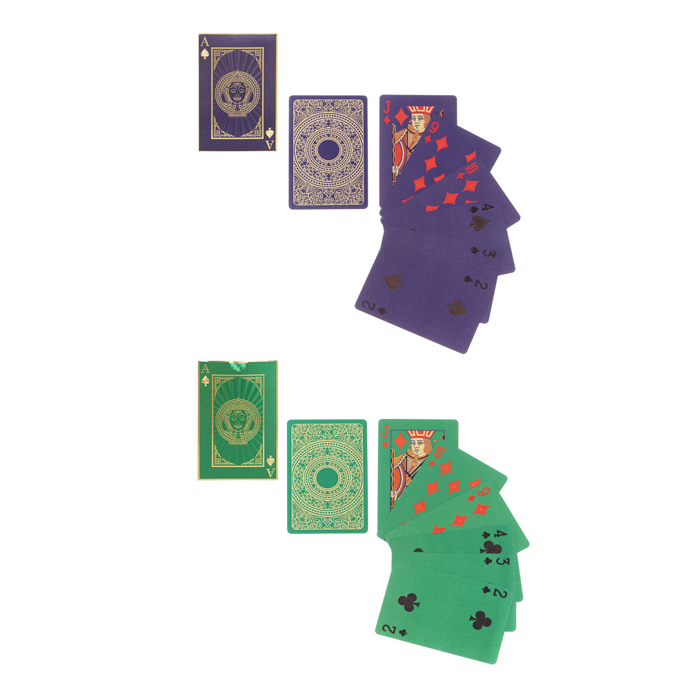Карты игральные с фольгированным слоем, 54 карты - #1