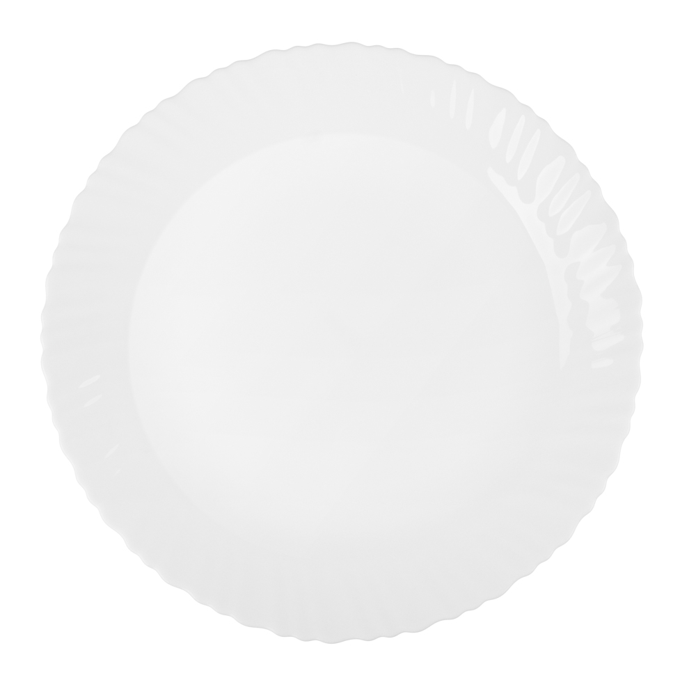 MILLIMI Бьянко Плюс Блюдо круглое 30см опаловое стекло - #1