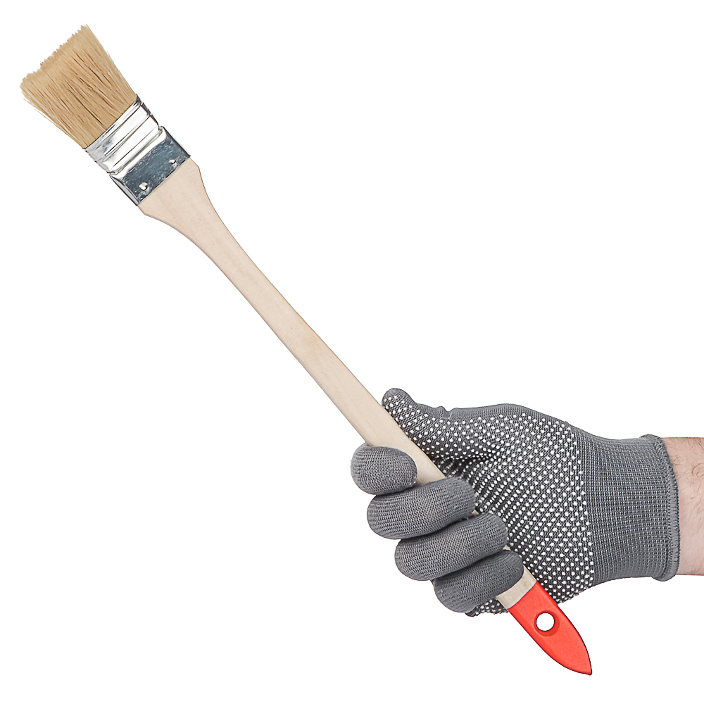 ЕРМАК/Headman Кисть радиаторная плоская нат. щетина 1,5" (38мм) - #5