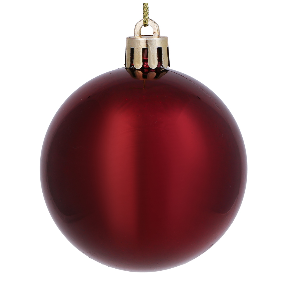 СНОУ БУМ Набор шаров 6шт 6см пластик, винный, 26-229 - #2