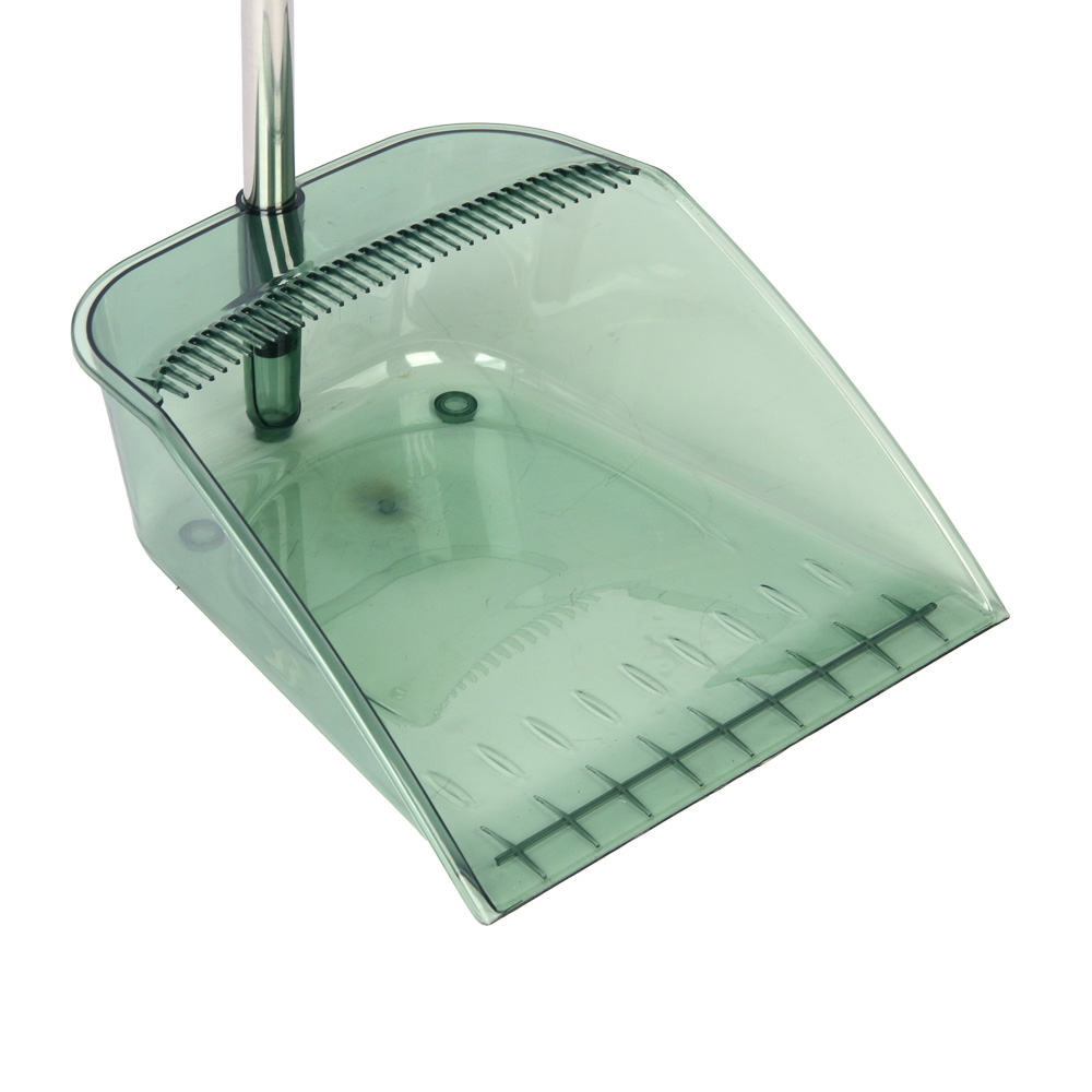 VETTA Набор с длинной ручкой прозрачный щётка + совок, полипропилен, щётка: 91х32см, совок: 82х25см - #5