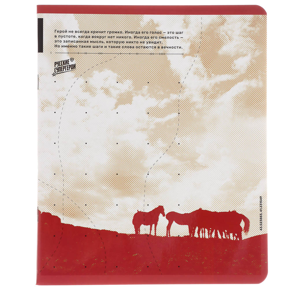 Тетрадь общая Русские Супергерои, формат А5, 48л. в клетку, на скобе, скругленные углы, в ассортим. - #2