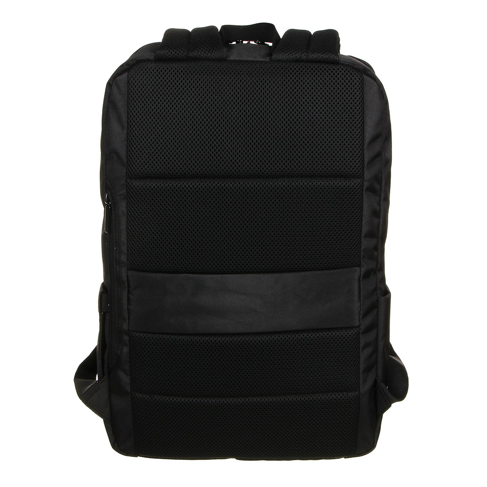 Рюкзак универсальный 43,5x30x16,5см, 1 отд, 5 карм., прорезиненный перед, ПЭ, черный - #4