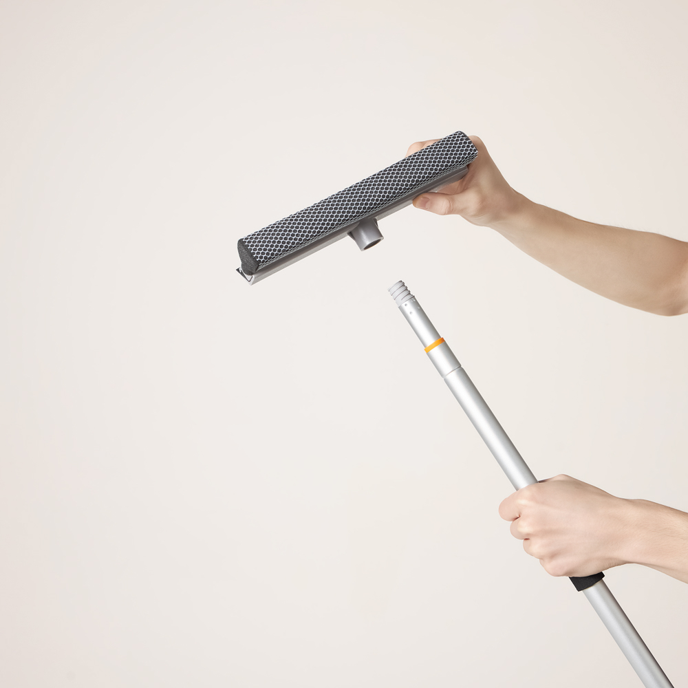 VETTA Окномойка с телескопической ручкой 111см, с резин.держателем, серая, арт.KFC010 - #7