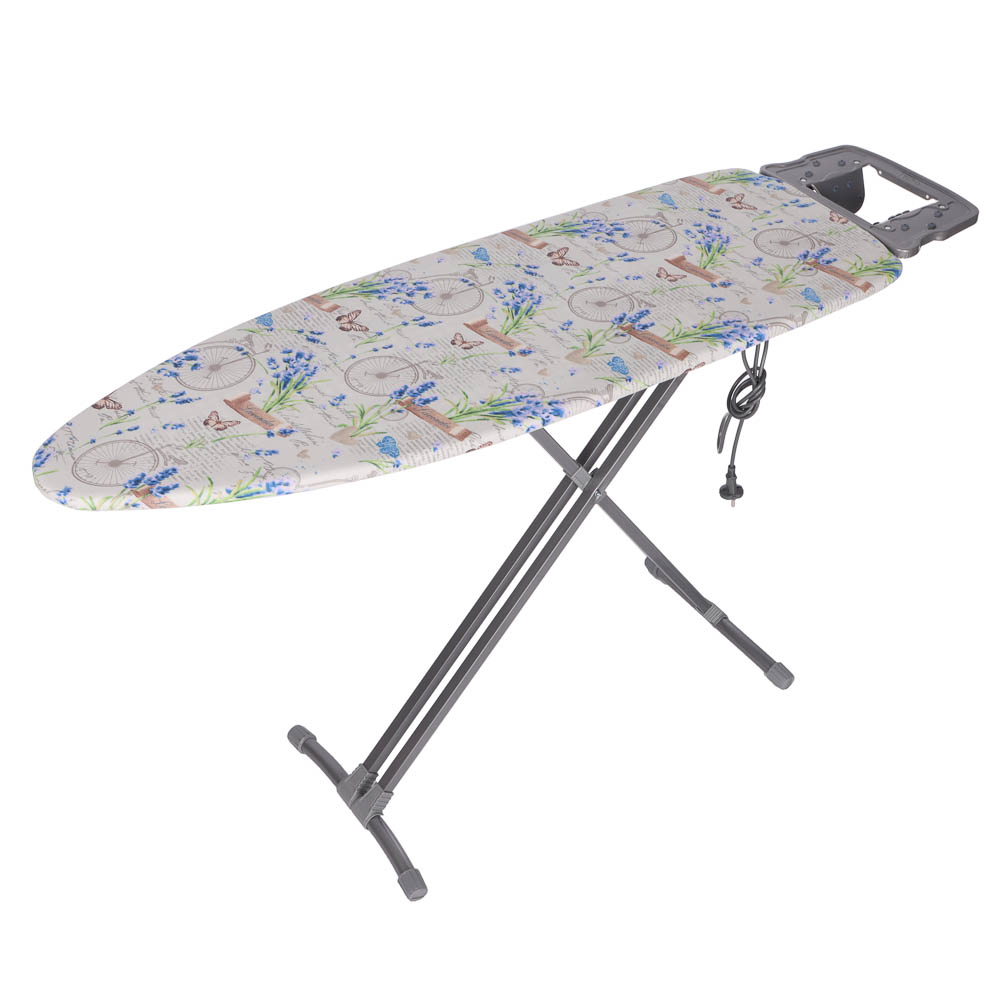 VETTA Доска гладильная 122х40х90см, металл, подставка под утюг с термоустойчивыми вст, удл.1,6м Н10 - #2