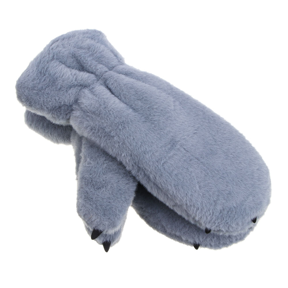 GALANTE Рукавицы женские из эко меха на веревке в виде лапок, р. 18-20, 2 цвета, СЗПВ24-35 - #3