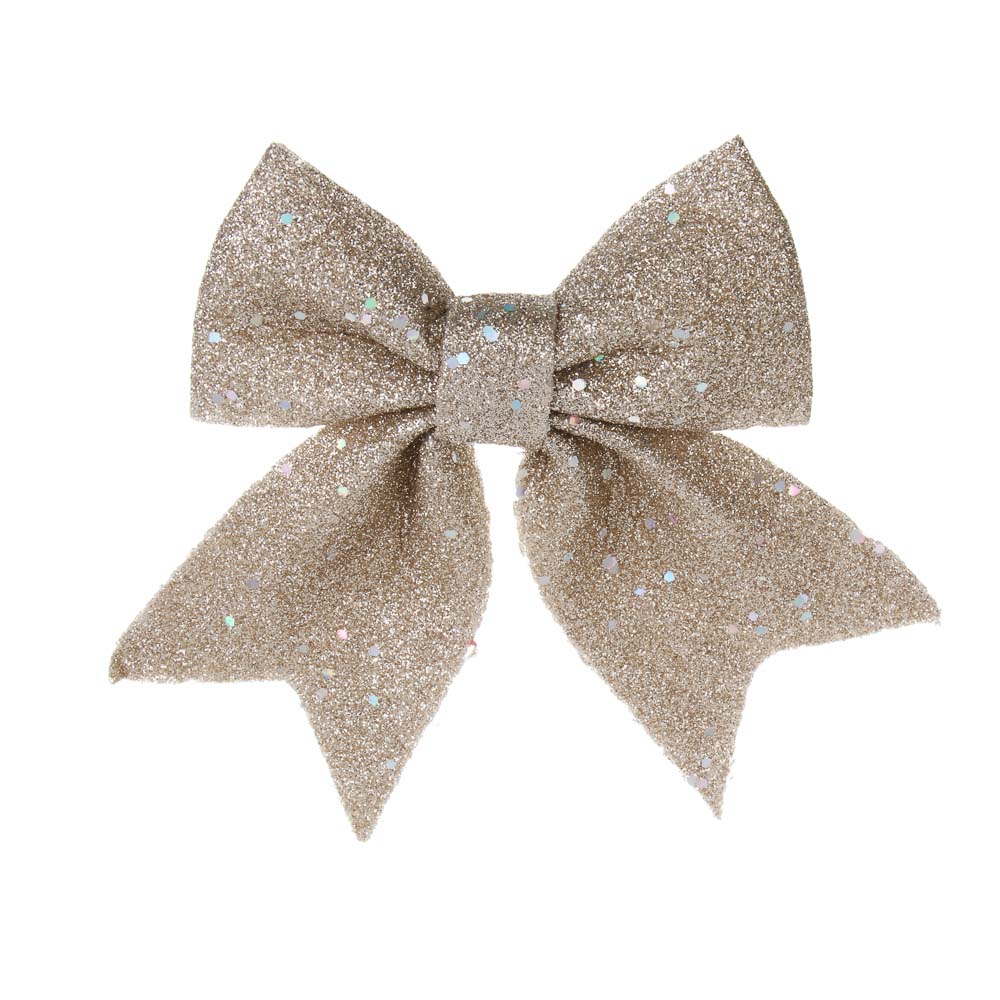 СНОУ БУМ Набор бантов 12x14 см, 2 шт, полиэстер, шампань - #2