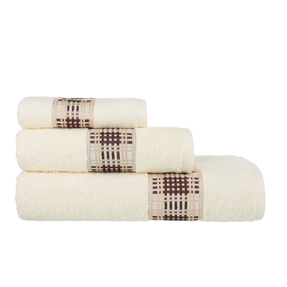 PROVANCE Кантри Комплект полотенец махровых, 30х50, 50х90, 70х130см, 100% хлопок, 480гр/м, 2 цвета - #1