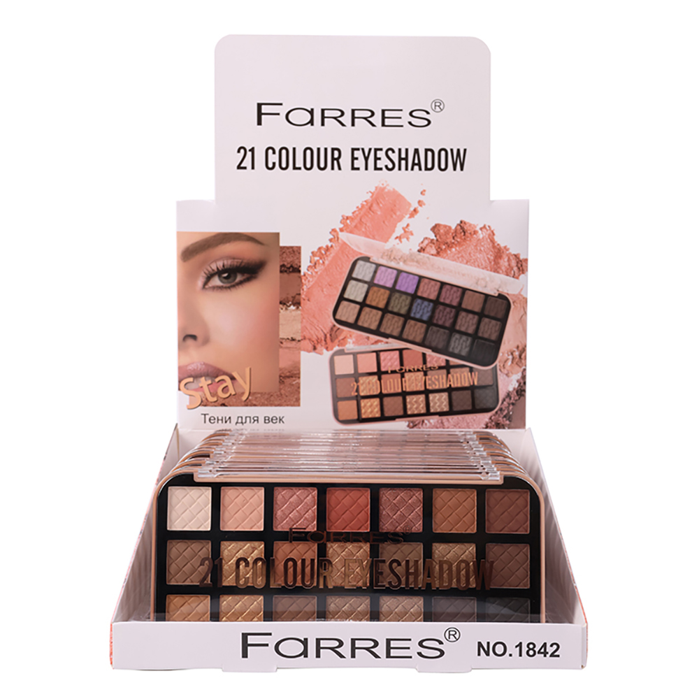 Тени для век, палетка тм Farres 21 цвет - #2