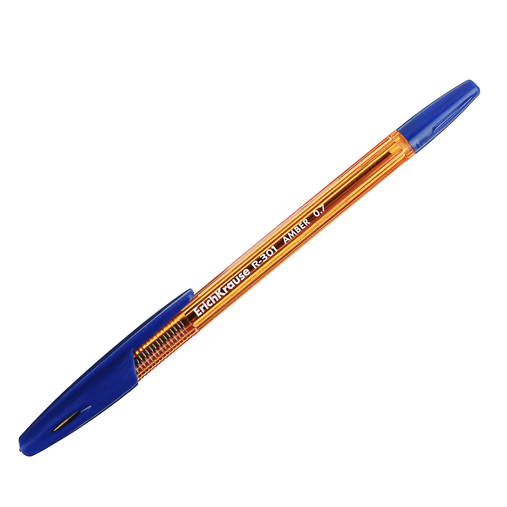 Erich Krause Набор ручек шариковых синих "R-301 Amber Stick", 3шт, пластик, 42738 - #5