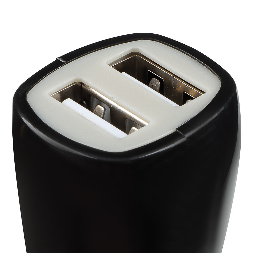 ЕРМАК Устройство зарядное автомобильное, 2 порта, 3A, 12/24В пластик - #8