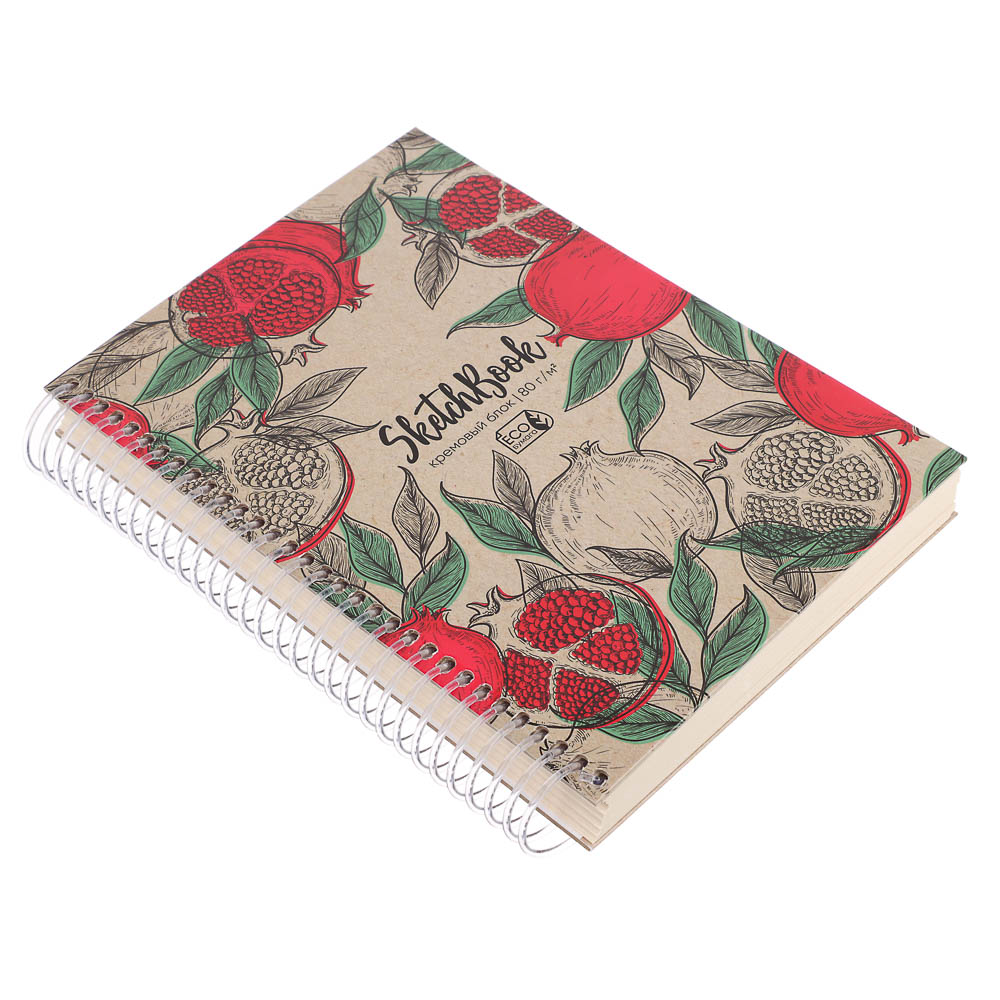 Скетчбук А5 (альбом),7БЦ,ламинация, блок 80-100 г/м2, спираль, в ассортименте - #13