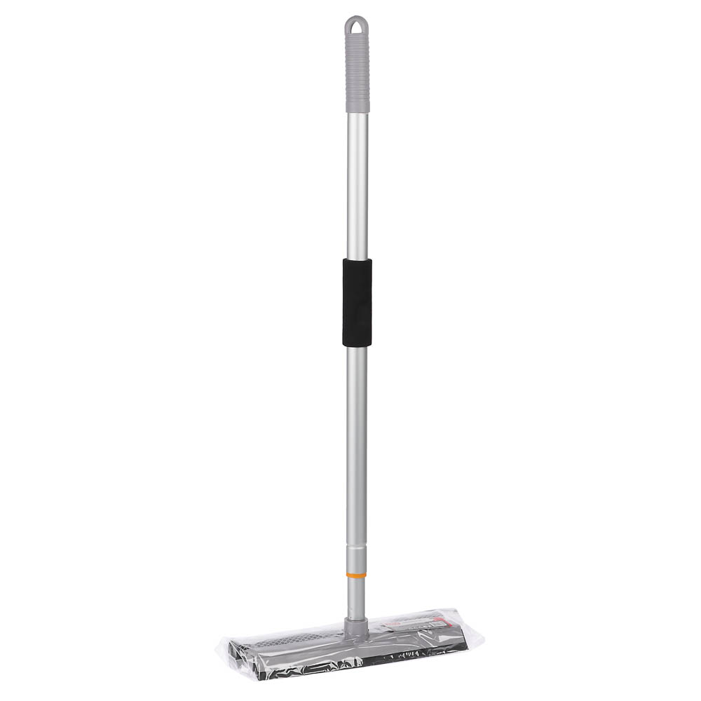 Окномойка тм VETTA, телескоп. ручка 65-111см, алюминий, водосгон ТПР 25см, поролон, цвет серый - #8