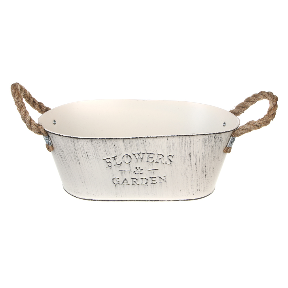 Кашпо тм INBLOOM, 26х10см, металл - #3