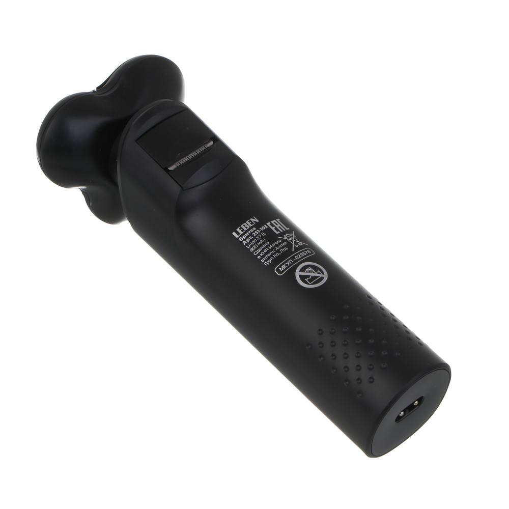 LEBEN Бритва с 3 плавающими головками, триммер, 7000об/мин, Li-ion 3.7в/800мАч, USB - #6