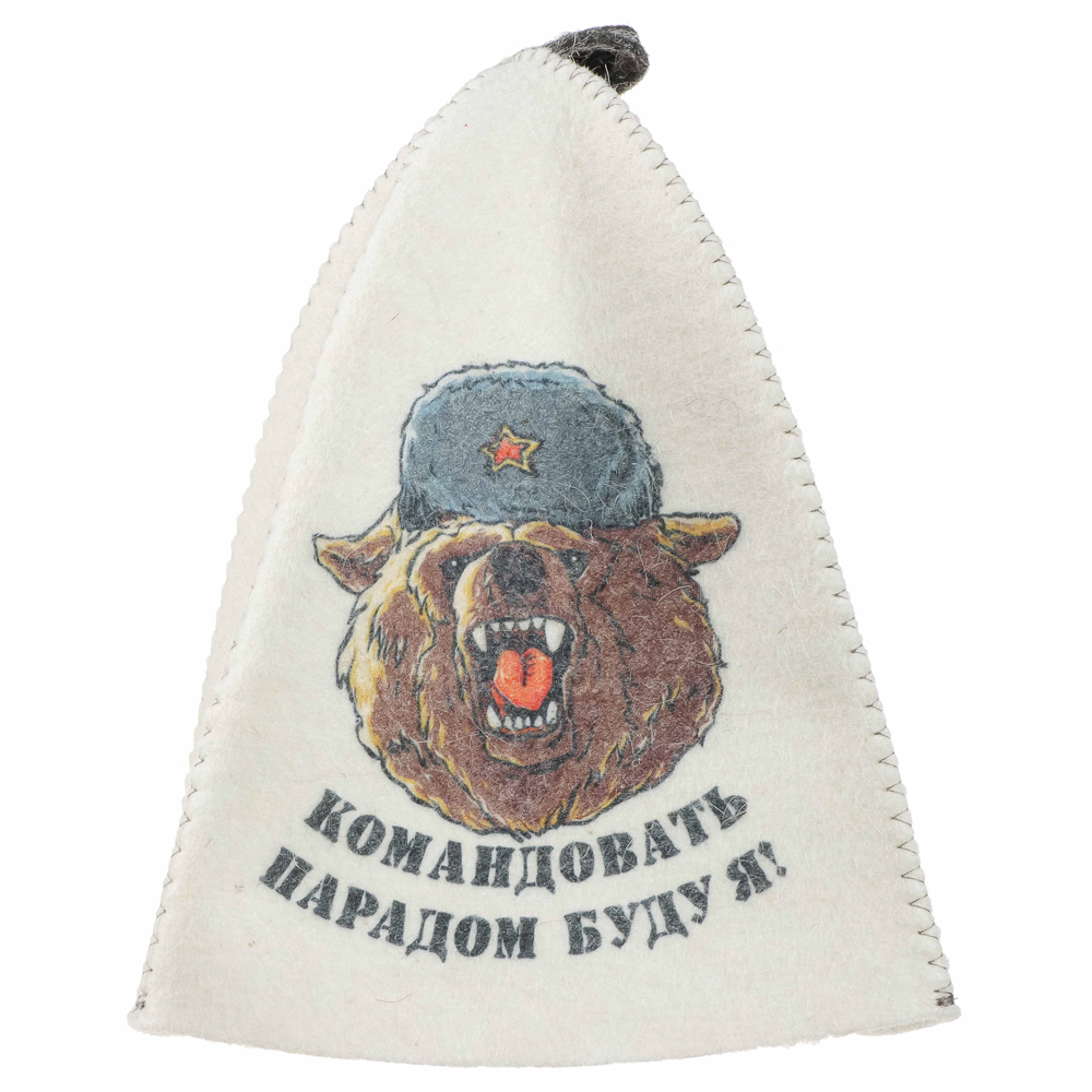 Шапка банная с принтом Амонд в асс., войлок - #8