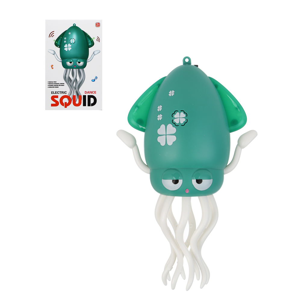 ИГРОЛЕНД Игрушка музыкальная "Осьминожка", звук, свет, движ., USB, 3.7V, 500mA, 12,6х8,2х20,5см - #1