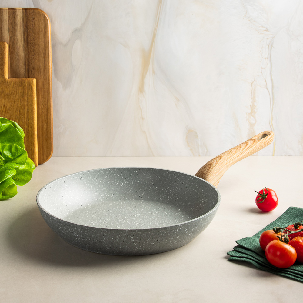 SATOSHI Берг Сковорода литая d26см, антипригарное покрытие Мрамор, индукция - #9