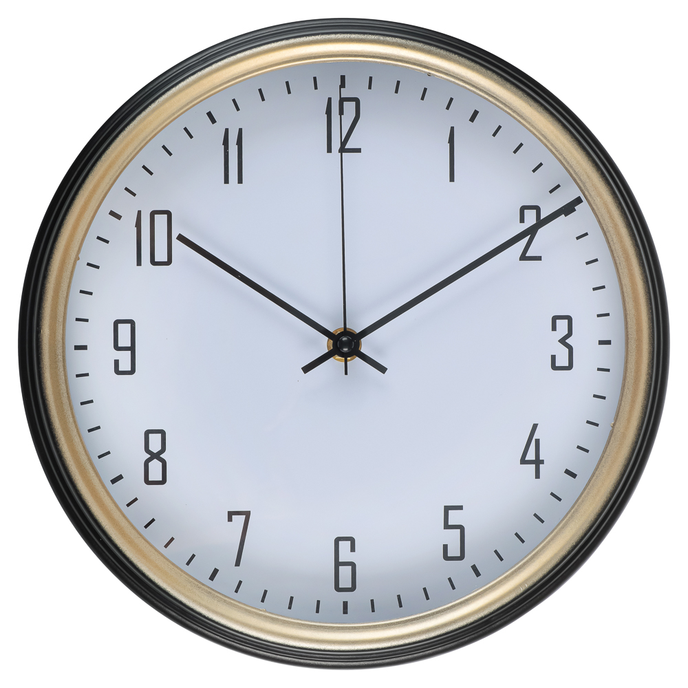 LADECOR CHRONO Часы настенные круглые, пластик, d27 см, 1xАА, тикающий ход, пластик, арт08-11 - #1