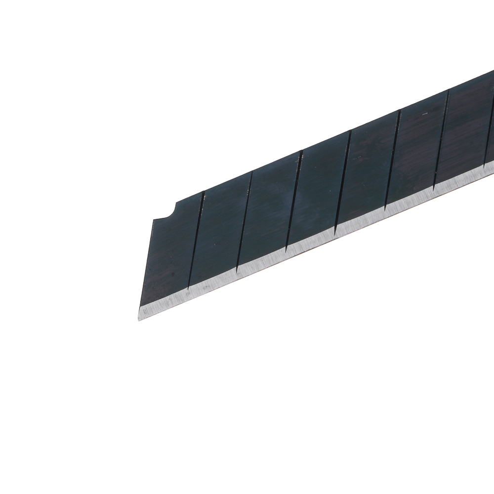 ЕРМАК Лезвие для ножей запасное 9мм сегментированное, сталь+воронение, толщина 0,35мм, 10шт/уп - #5