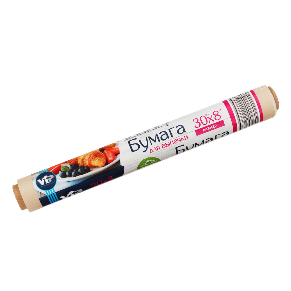 Бумага для выпечки и хранения, тм VIP, 30 см*8м (подпергамент 45 гр/м2) флоупак - #1