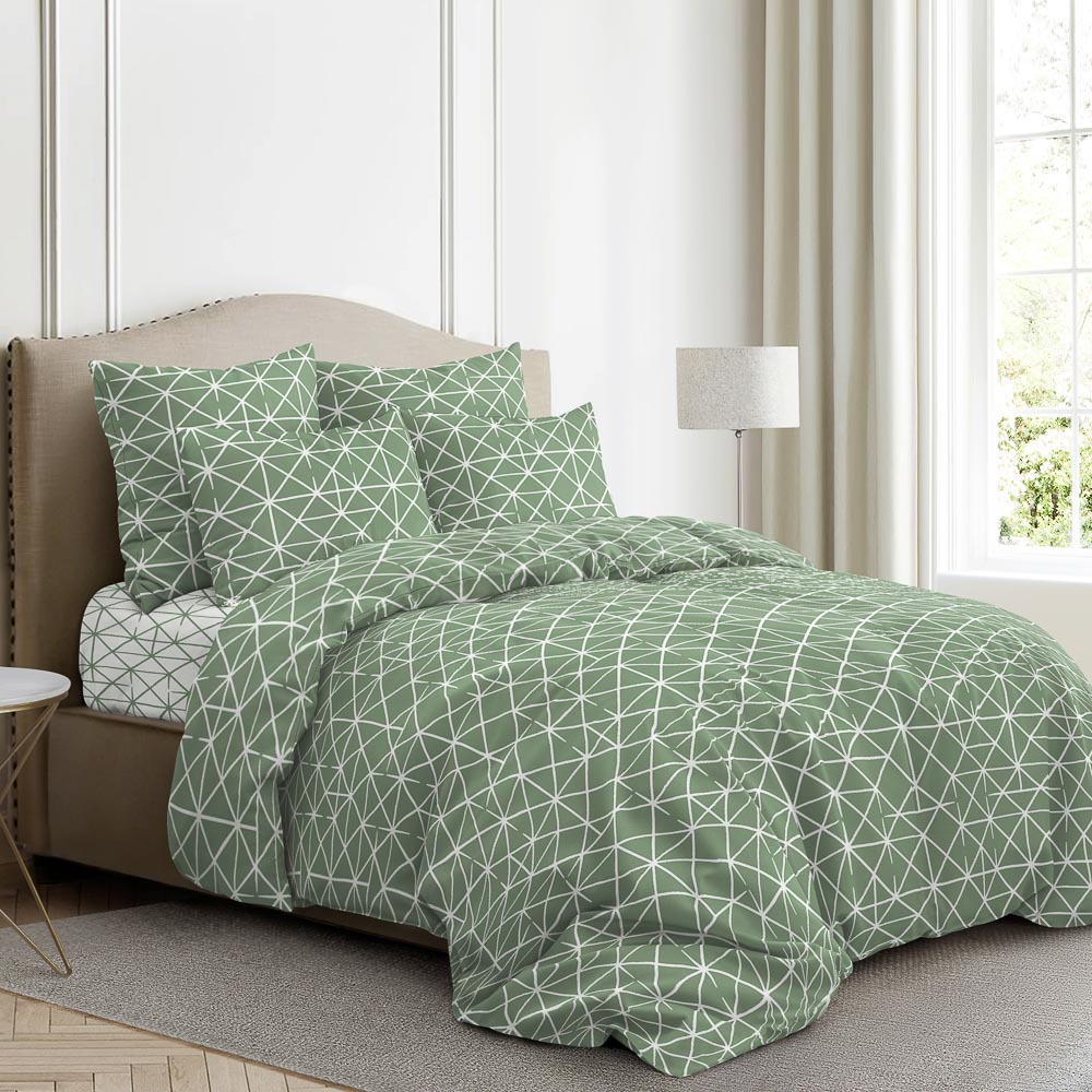 Микс Комплект постельного белья евро (4 предмета), бязь, 100% хлопок - #3