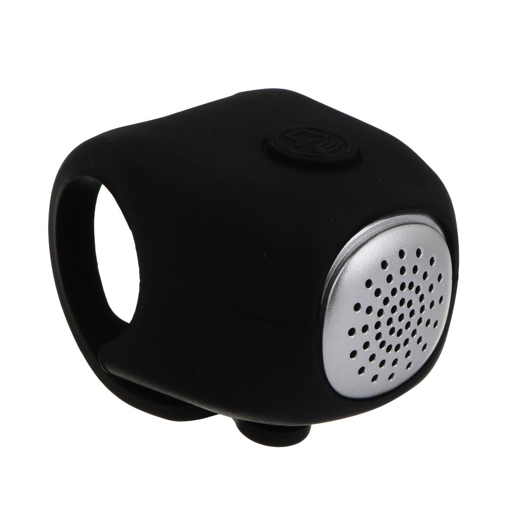 Звонок велосипедный электронный, тм BY SPORT, 3 сигнала, 2xCR2032, черный - #1