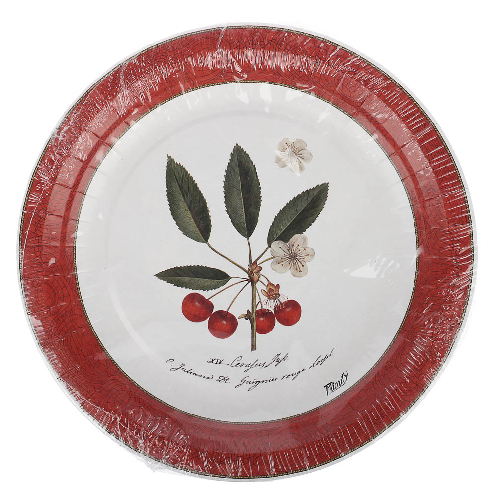 Набор бумажных одноразовых тарелок Прованс 6 шт, 18 см в ассортименте - #6