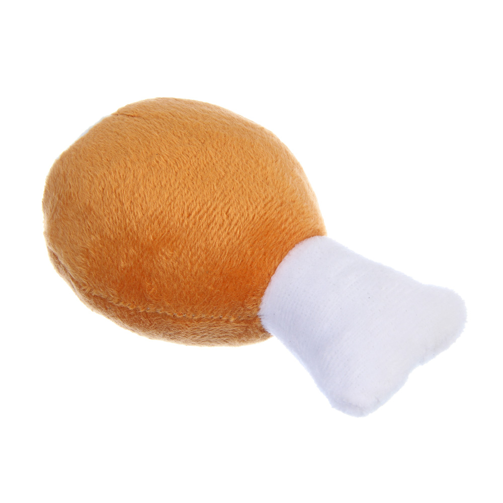 Игрушка для собак тм VETTA, куриная ножка, полиэстер, 12х7,5 см - #4