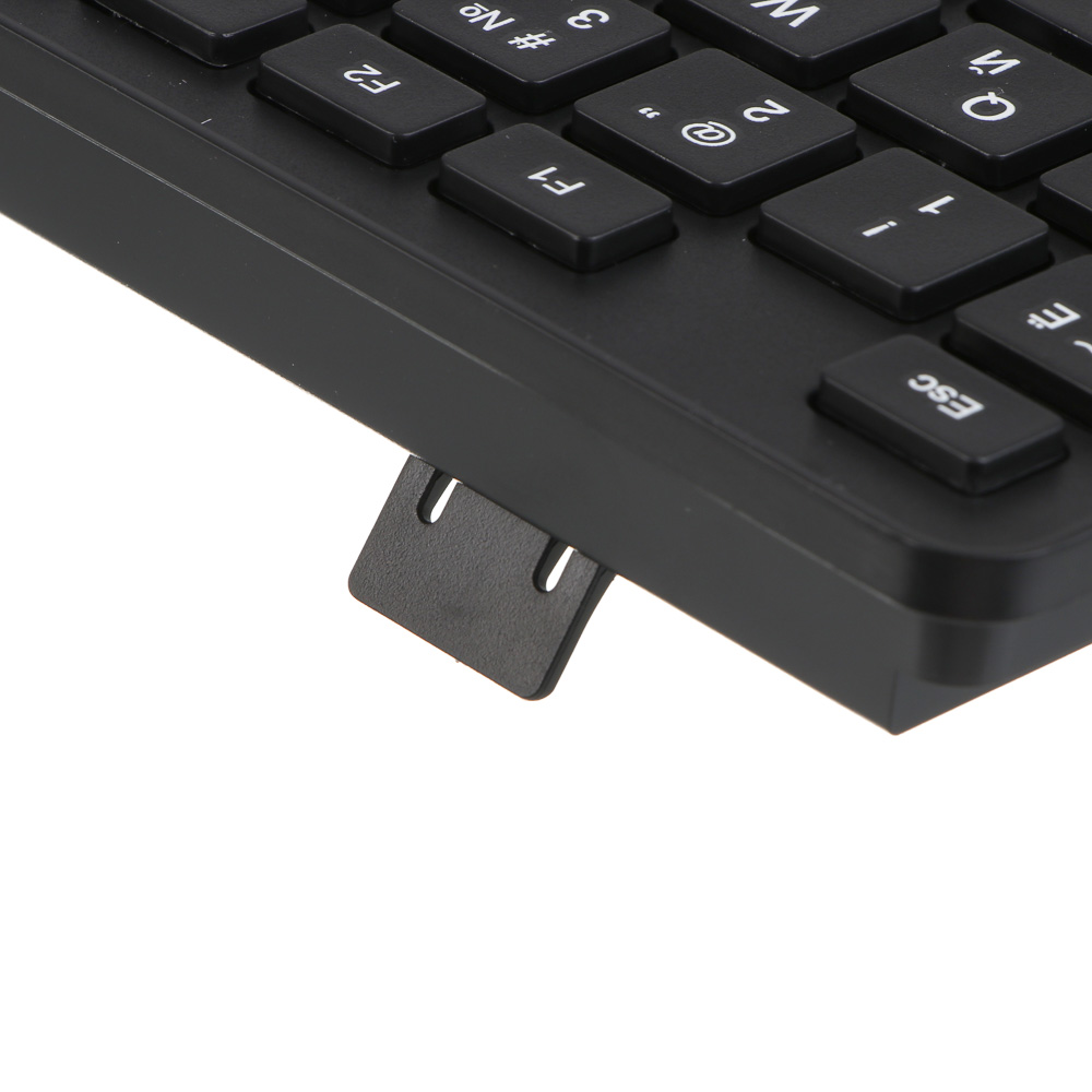 Набор беспроводная клавиатура и мышь BY Unikeys, 2.4GHz,4D, 104 кл., 1600DPI, 1xАА и 1xААА, чёрный - #8