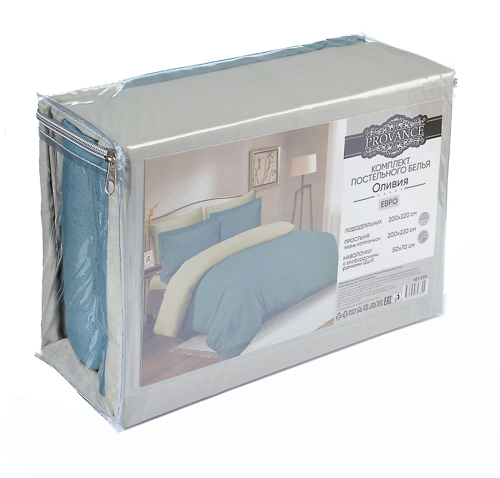 PROVANCE Оливия Комплект пост белья евро (4пр.), полисатин, ПЭ, 75гр/м, 4 дизайна - #5