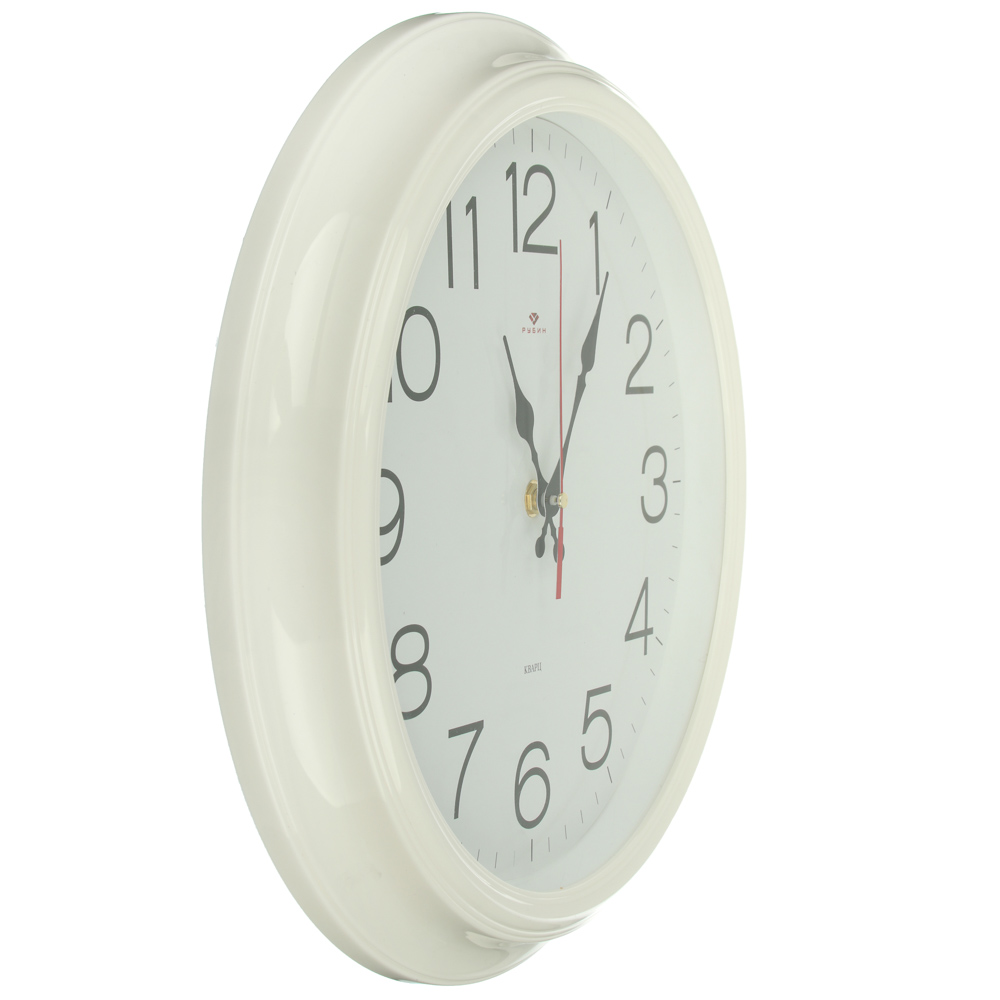 Часы настенные круг 35см, пластик, 3 цвета - #3