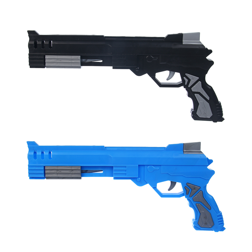 ИГРОЛЕНД Пистолет с шариками и пулями, ABS, PP, EVA, 37х3,5х24 см, 2 диз - #2