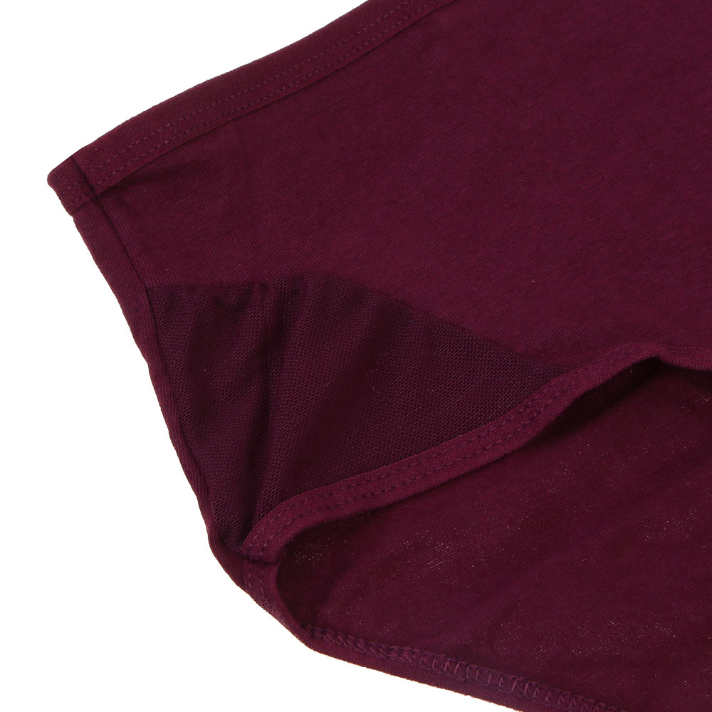 GALANTE Трусы женские макси с декором, р.48, 95%хлопок, 5%спандекс, бордовый, НБ25-15 - #2